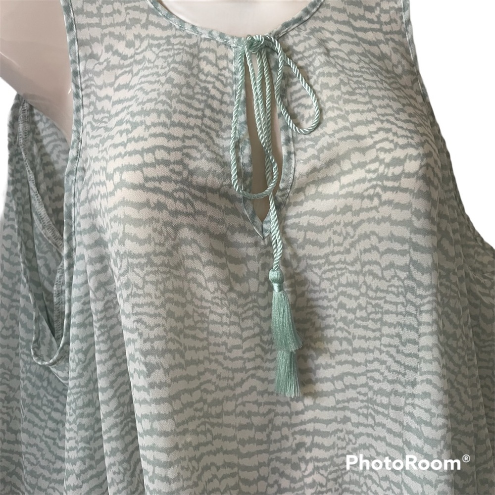🌸3 for $20 Forever 21 NWT Sage Tassels women Summer Top Cold shoulder S Large